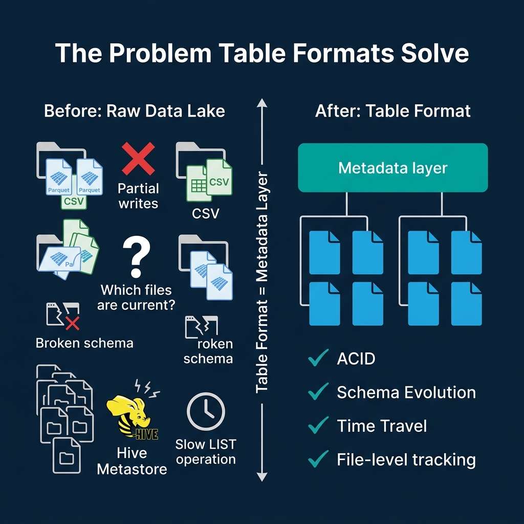 Banner image for article: What Are Table Formats and Why Were They Needed?