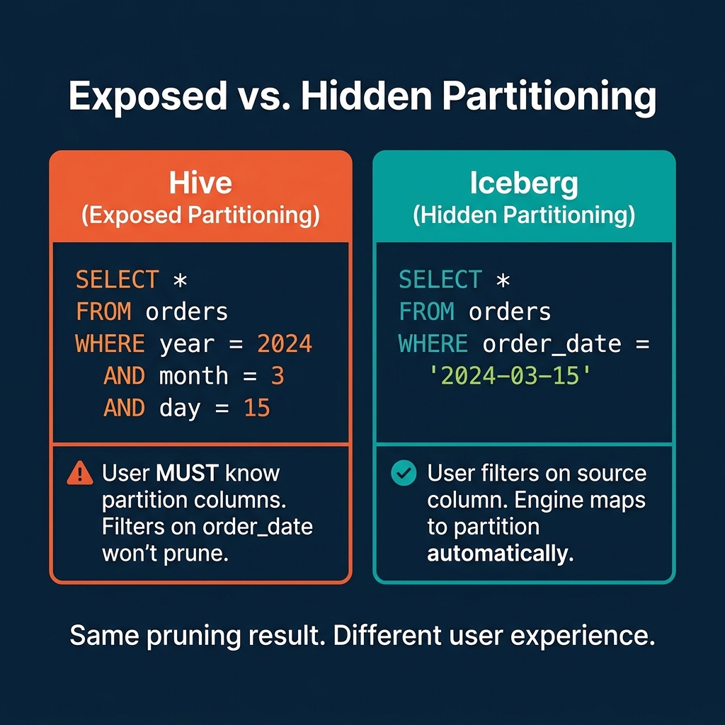 Banner image for article: Hidden Partitioning: How Iceberg Eliminates Accidental Full Table Scans