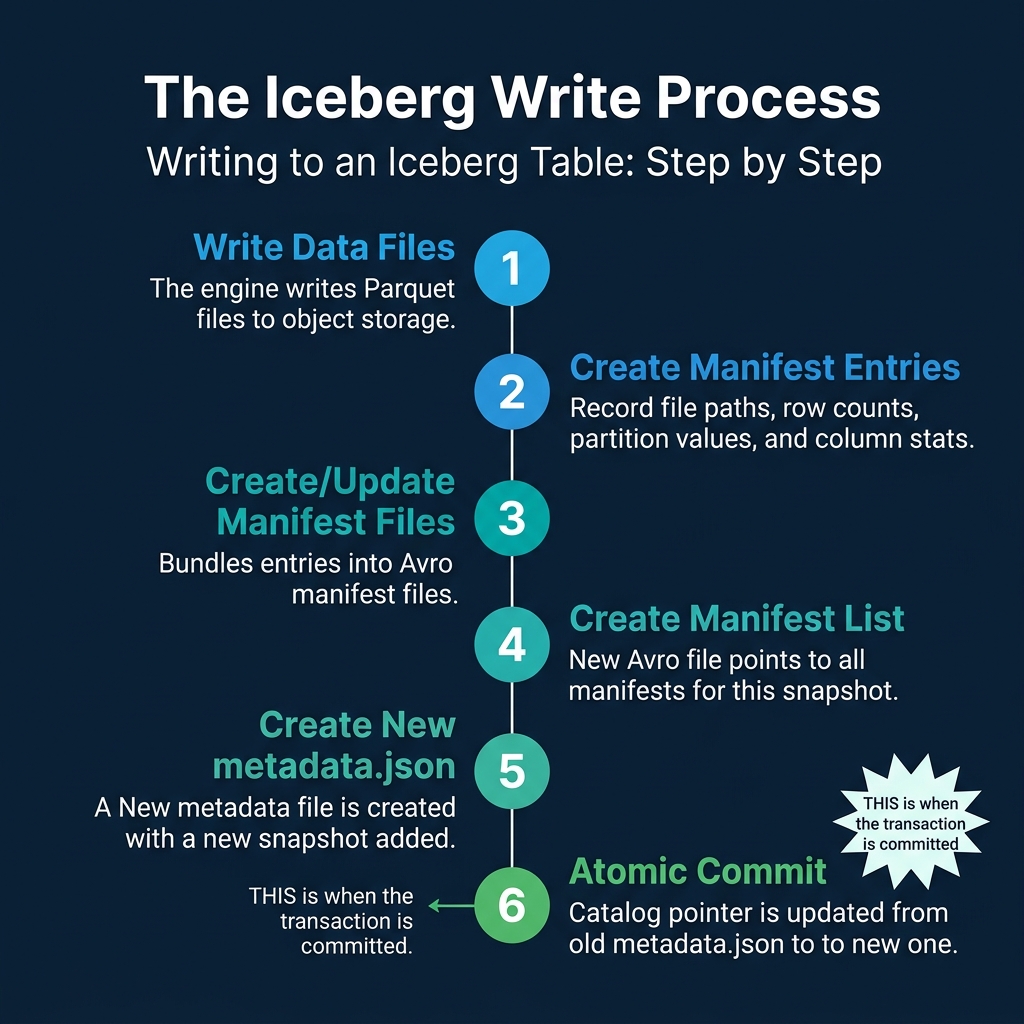 Banner image for article: Writing to an Apache Iceberg Table: How Commits and ACID Actually Work