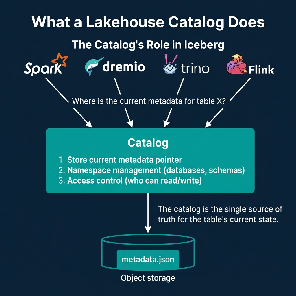 Banner image for article: What Are Lakehouse Catalogs? The Role of Catalogs in Apache Iceberg