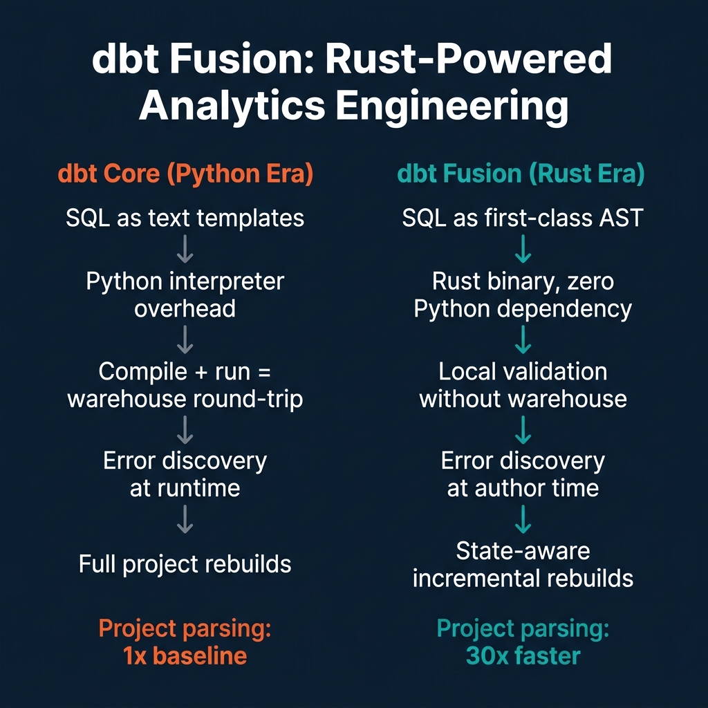 Banner image for article: How dbt Fusion Reshapes Analytics Engineering