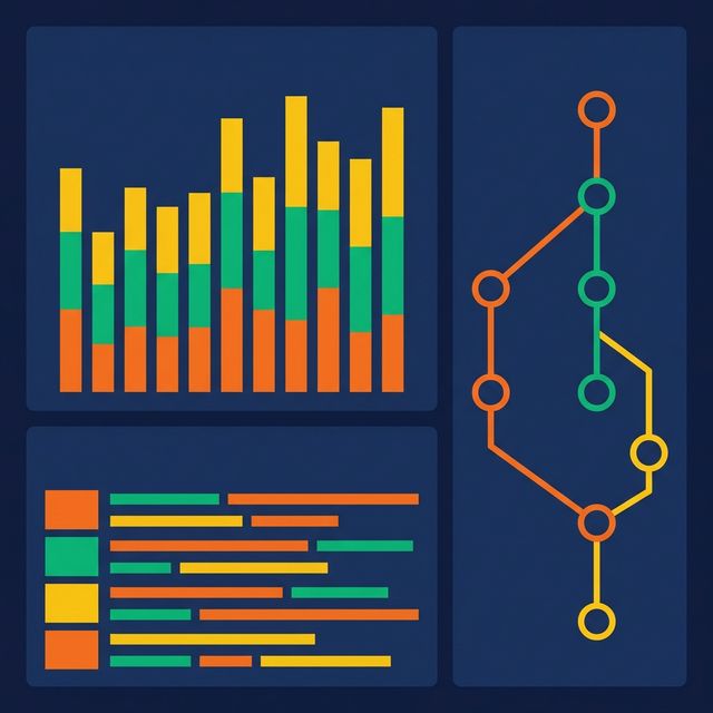 Pipeline observability dashboard showing metrics, logs, and data lineage