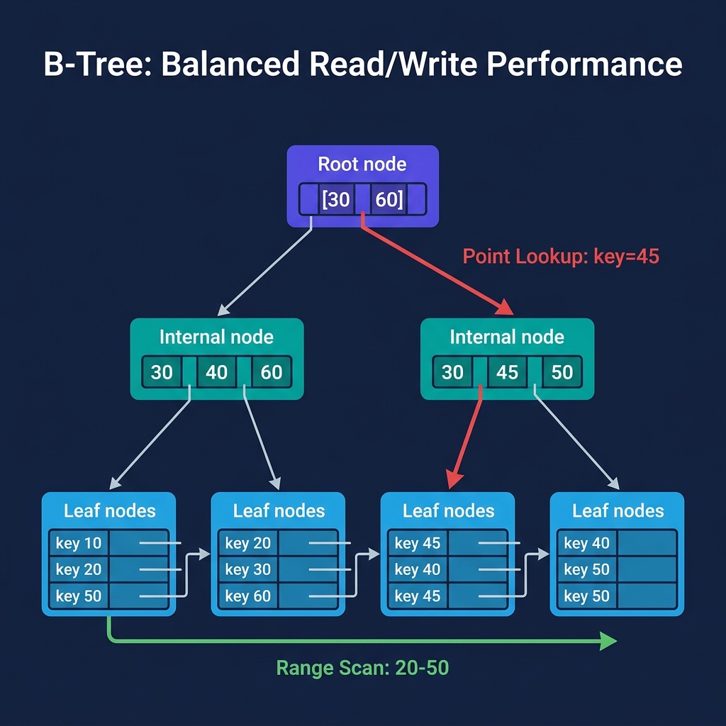 Banner image for article: B-Trees, LSM Trees, and the Indexing Tradeoff Spectrum